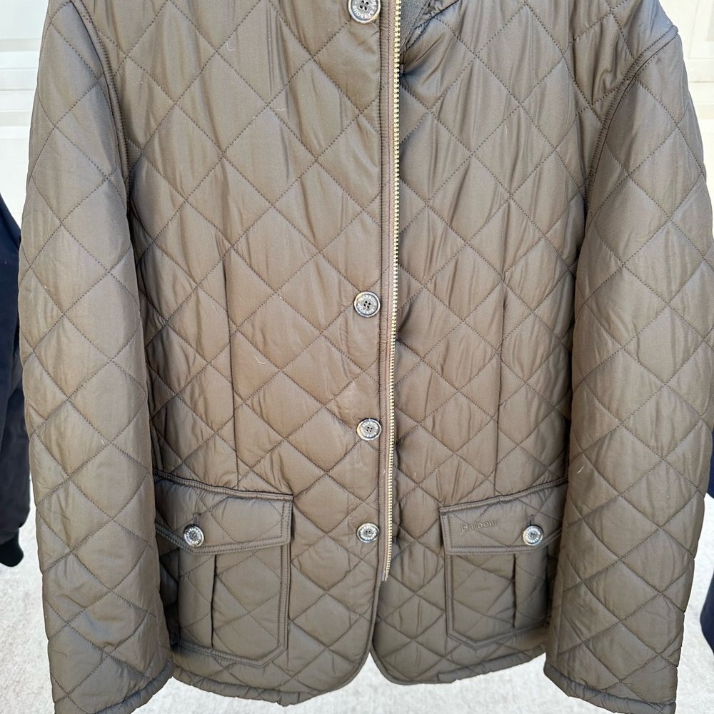Barbour Dark Brown Quilted Jacket